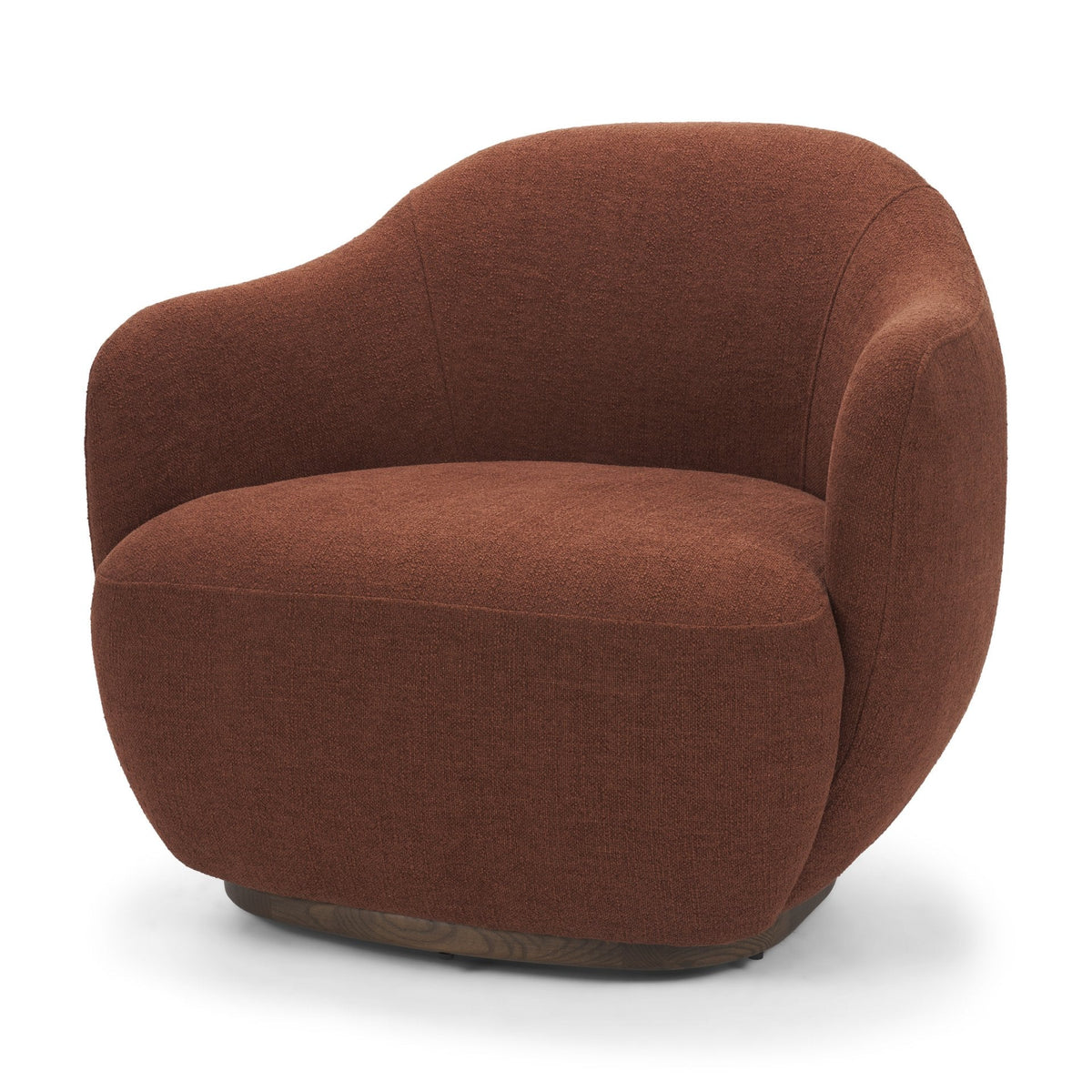 Hudson Burgundy Fabric Upholstered Chair by Mercana at Eve Furniture