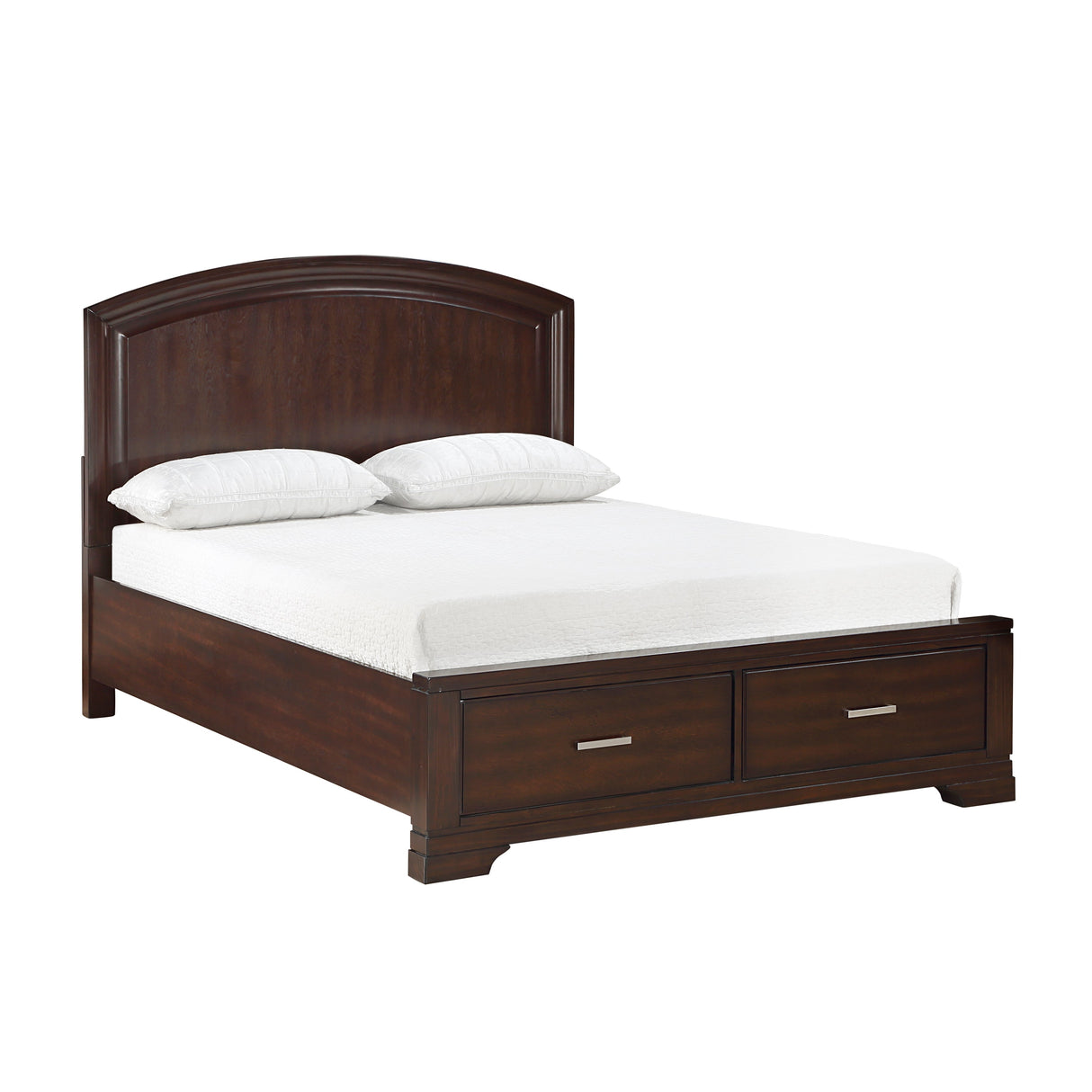 Hudson Cherry Full Storage Platform Bed by Homelegance at Eve Furniture