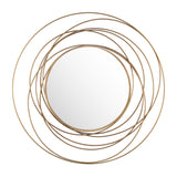 Hudson Gold Wall Mirror by Crestview at Eve Furniture