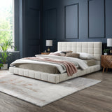 Hudson Ivory Boucle King Bed by Ashcroft Furniture at Eve Furniture