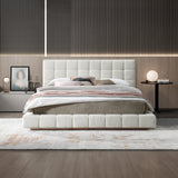 Hudson Ivory Boucle King Bed by Ashcroft Furniture at Eve Furniture