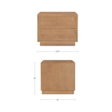 Hudson Natural Nightstand by Moe's Home at Eve Furniture