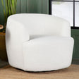 Hudson Natural Upholstered Swivel Chair by Coaster at Eve Furniture