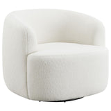 Hudson Natural Upholstered Swivel Chair by Coaster at Eve Furniture