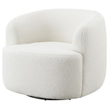 Hudson Natural Upholstered Swivel Chair by Coaster at Eve Furniture