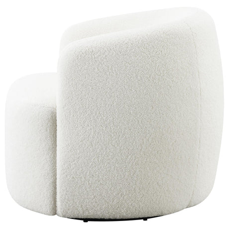 Hudson Natural Upholstered Swivel Chair by Coaster at Eve Furniture