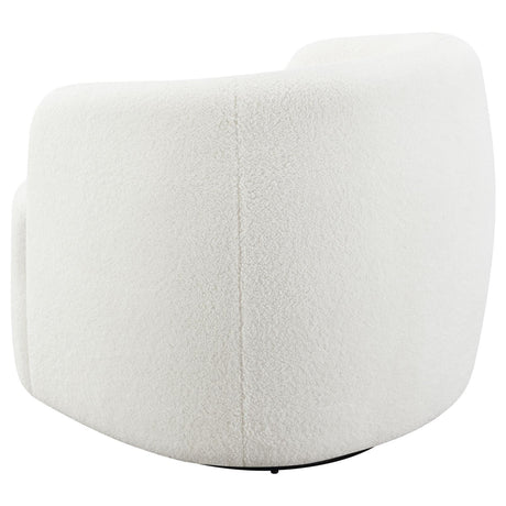 Hudson Natural Upholstered Swivel Chair by Coaster at Eve Furniture