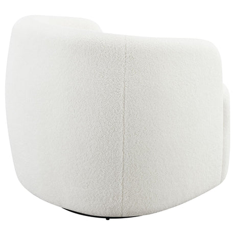 Hudson Natural Upholstered Swivel Chair by Coaster at Eve Furniture