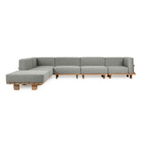 Hudson Natural/Gray Outdoor 6 Piece Sectional by Classic Home at Eve Furniture