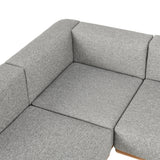 Hudson Natural/Gray Outdoor 6 Piece Sectional by Classic Home at Eve Furniture