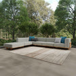 Hudson Natural/Gray Outdoor 6 Piece Sectional by Classic Home at Eve Furniture