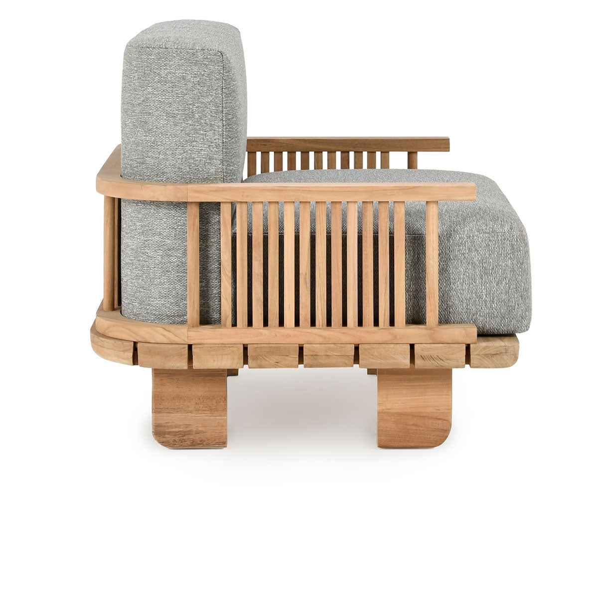 Hudson Natural/Gray Outdoor Accent Chair by Classic Home at Eve Furniture