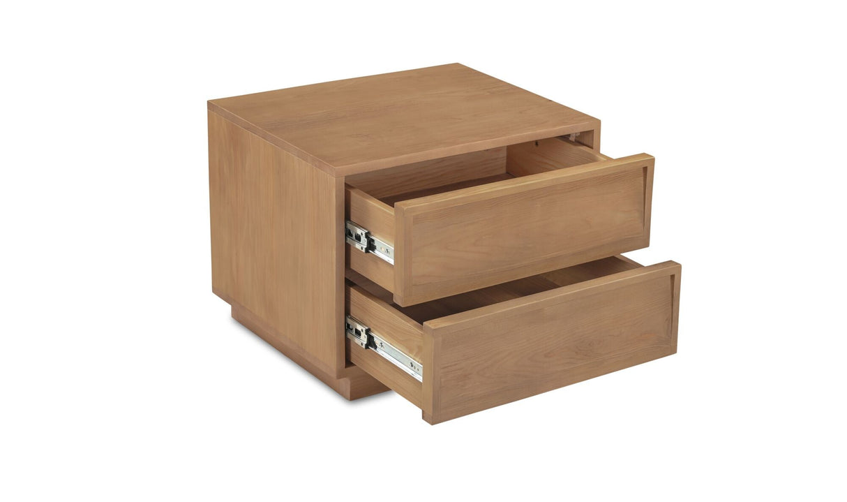 Hudson Nightstand Natural by Moe's Home at Eve Furniture