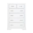 Hudson White Chest by Homelegance at Eve Furniture