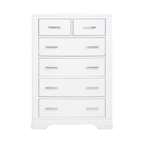 Hudson White Chest by Homelegance at Eve Furniture