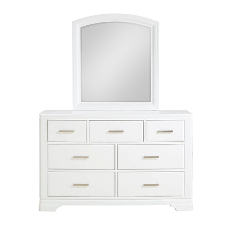 Hudson White Dresser by Homelegance at Eve Furniture