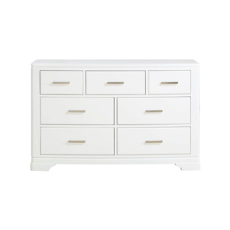 Hudson White Dresser by Homelegance at Eve Furniture