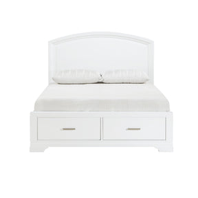 Hudson White King Storage Platform Bed by Homelegance at Eve Furniture