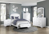 Hudson White Mirror (Mirror Only) by Homelegance at Eve Furniture