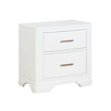 Hudson White Nightstand by Homelegance at Eve Furniture