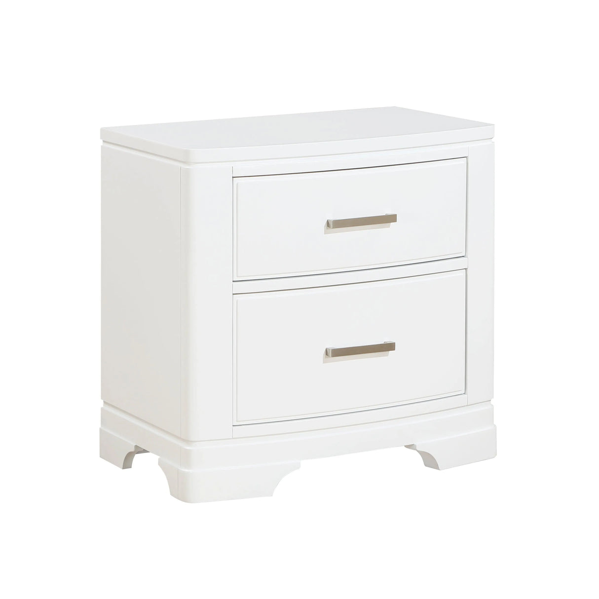 Hudson White Nightstand by Homelegance at Eve Furniture