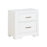 Hudson White Nightstand by Homelegance at Eve Furniture