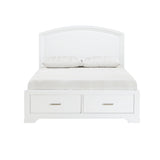 Hudson White Queen Storage Platform Bed by Homelegance at Eve Furniture
