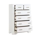 Hudson White Storage Platform Bedroom Set by Homelegance at Eve Furniture