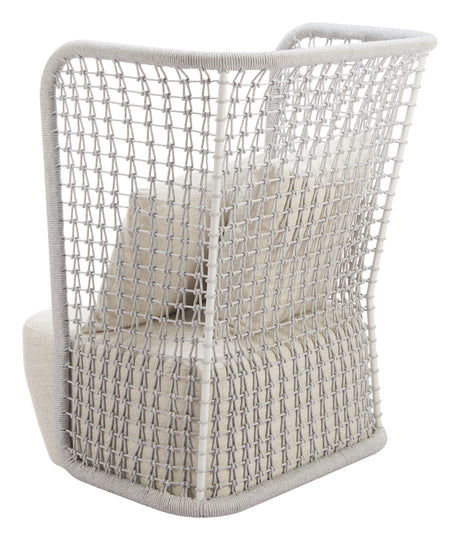 Hudu Beige Outdoor Accent Chair by Zuomod at Eve Furniture