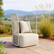 Hudu Beige Outdoor Accent Chair by Zuomod at Eve Furniture