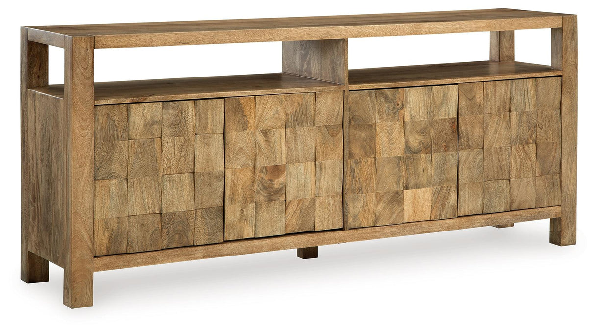 Hudwick Natural Brown Accent Cabinet by Ashley at Eve Furniture