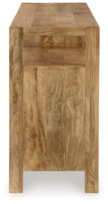 Hudwick Natural Brown Accent Cabinet by Ashley at Eve Furniture