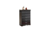 Huey Vineyard Black Chest of Drawers by Ashley at Eve Furniture