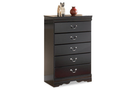Huey Vineyard Black Chest of Drawers by Ashley at Eve Furniture