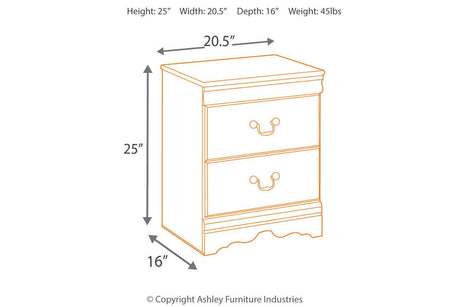 Huey Vineyard Black Nightstand by Ashley at Eve Furniture
