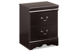 Huey Vineyard Black Nightstand by Ashley at Eve Furniture