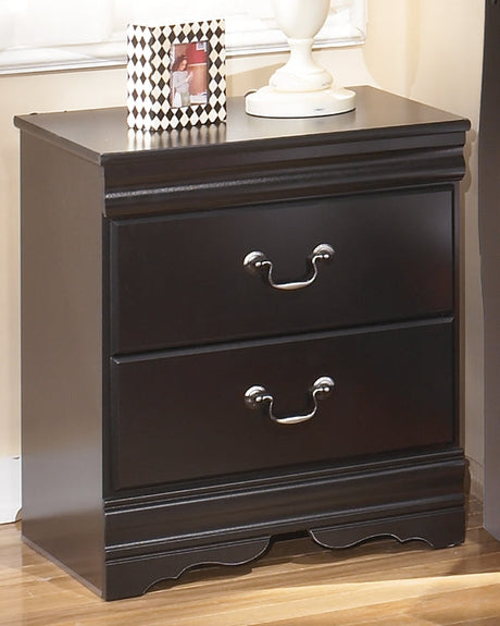 Huey Vineyard Black Sleigh Bedroom Set by Ashley at Eve Furniture