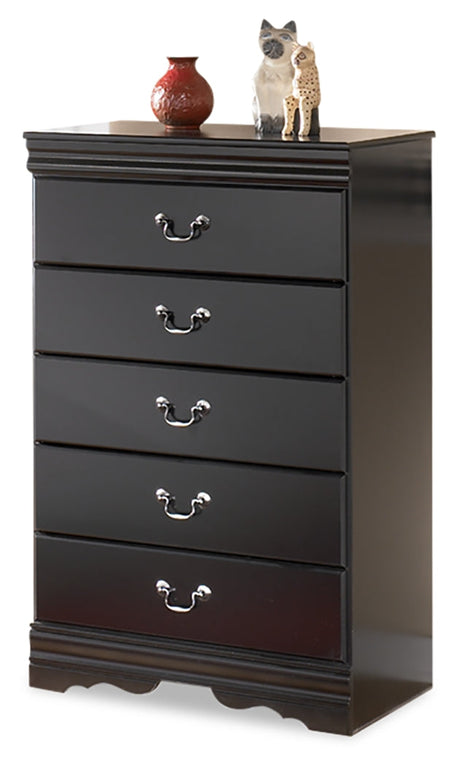 Huey Vineyard Black Sleigh Bedroom Set by Ashley at Eve Furniture