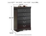 Huey Vineyard Black Sleigh Bedroom Set by Ashley at Eve Furniture