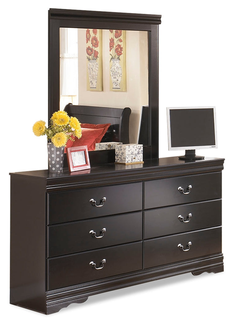 Huey Vineyard Black Sleigh Bedroom Set by Ashley at Eve Furniture