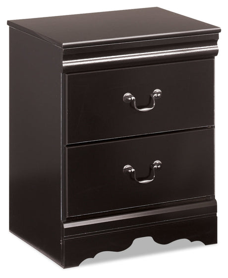 Huey Vineyard Black Sleigh Bedroom Set by Ashley at Eve Furniture