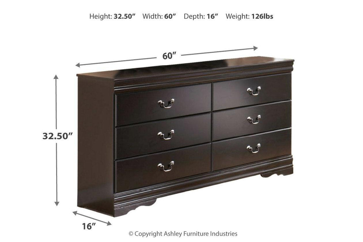 Huey Vineyard Black Dresser by Ashley at Eve Furniture