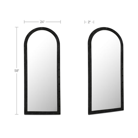 Hughes Grey Iron Floor Mirror by MOES at Eve Furniture