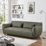 Hucks Olive Green Leather Sofa