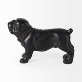 Hugo 5L x 13W Black Resin Bulldog by Mercana at Eve Furniture