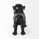 Hugo 5L x 13W Black Resin Bulldog by Mercana at Eve Furniture