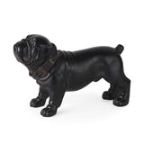 Hugo 5L x 13W Black Resin Bulldog by Mercana at Eve Furniture