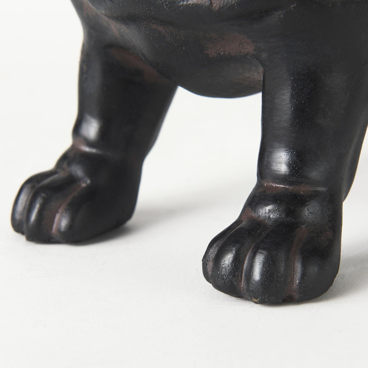 Hugo Black Resin Bulldog by Mercana at Eve Furniture