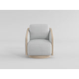 Hugo Gray Swivel Chair by Homelegance at Eve Furniture