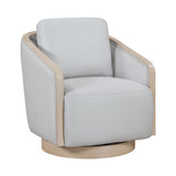 Hugo Gray Swivel Chair by Homelegance at Eve Furniture